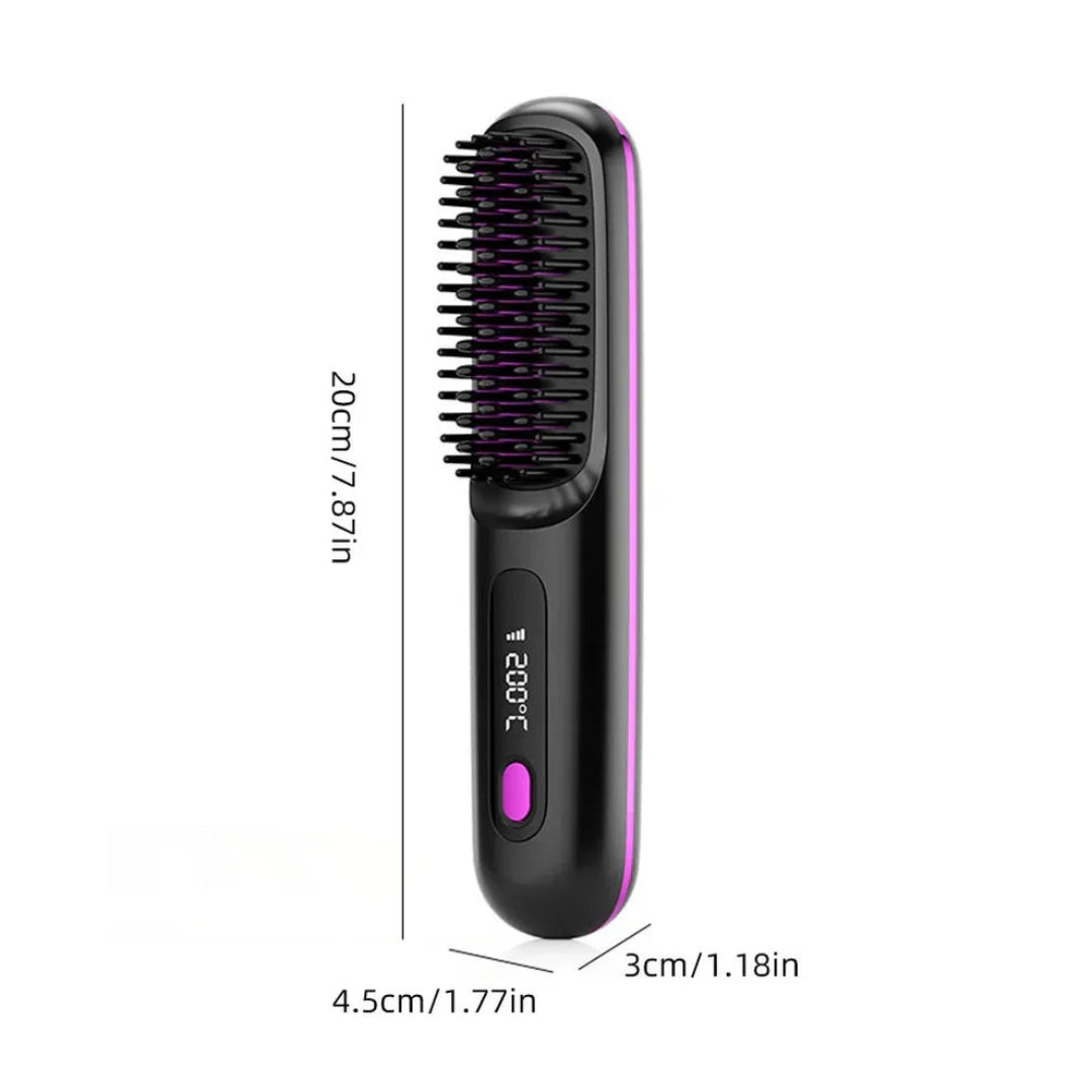 Brosse Électrique Lissante – Lissage Rapide et Brillance Anti-Frisure
