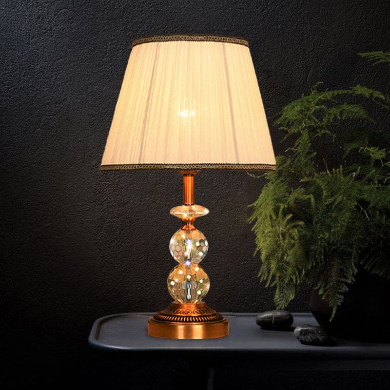 Lampe de Table Élégante en Cristal Ciselé