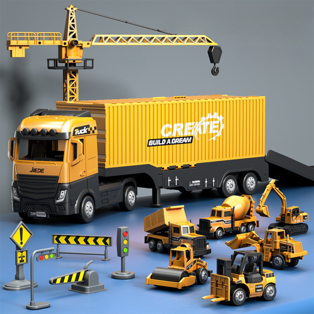 Jeu de Construction Camion Grue Éducatif STEM - Foivo