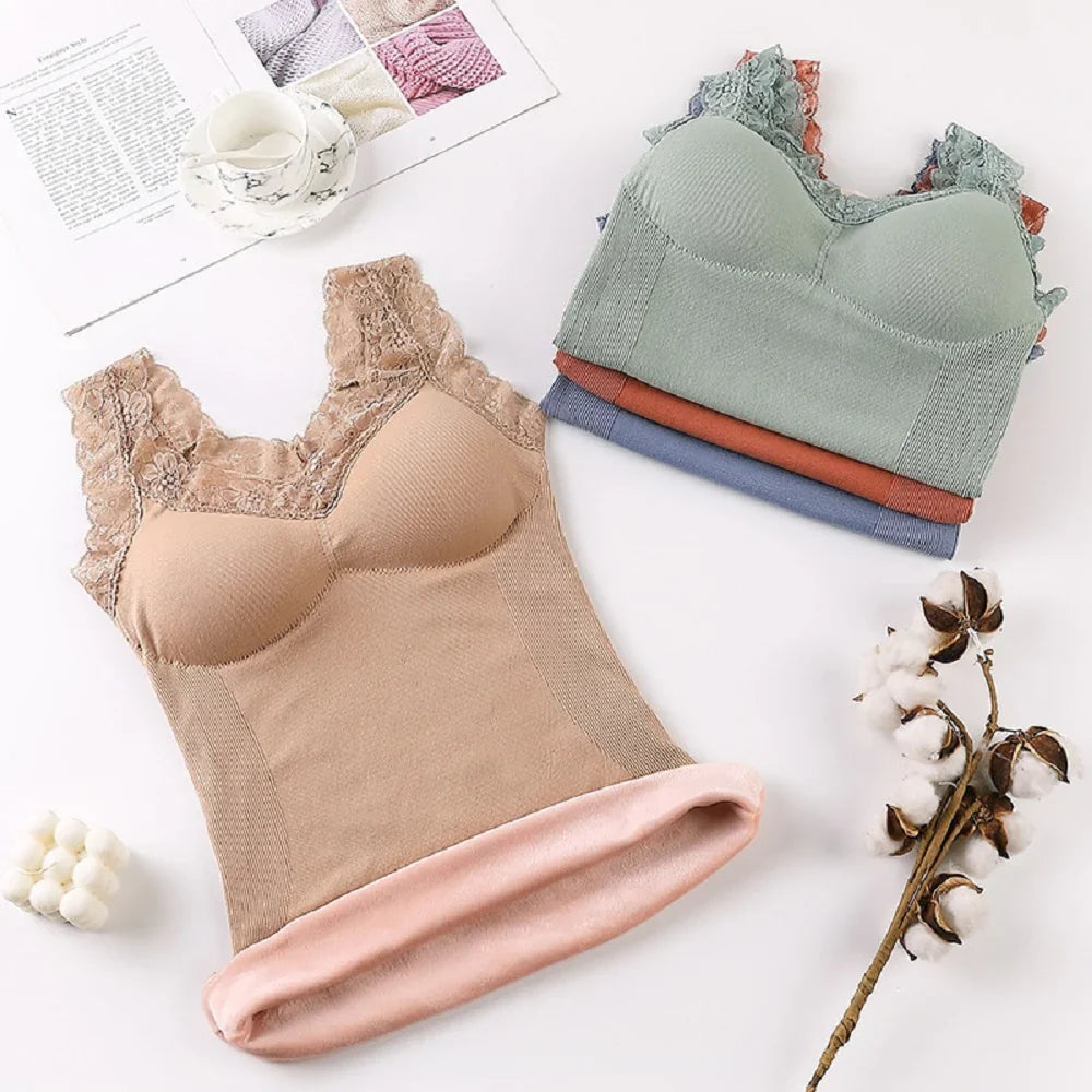 Zachte en warme thermische tanktop voor de winter