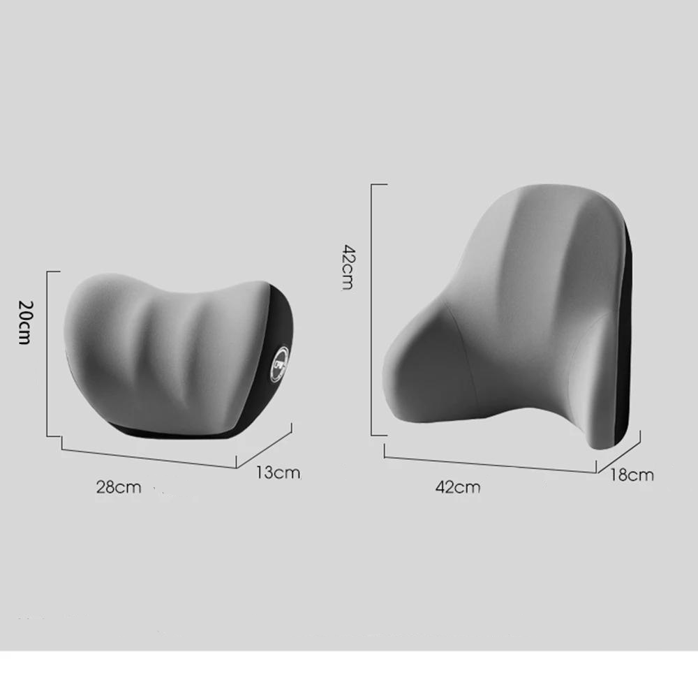 Coussin de Voiture Massant avec Vibrations et Appuie-tête Réglable