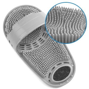 Zachte rubberen badkamerborstel