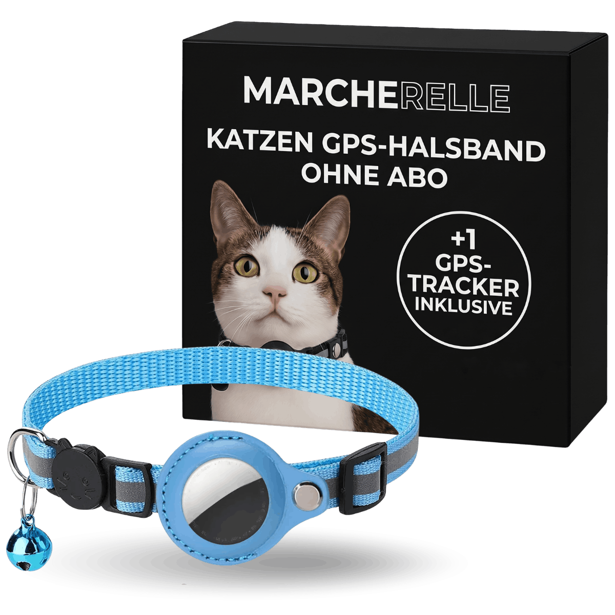 Macherelle™ – GPS-halsband voor katten zonder abonnement | Compatibel met iOS & Android