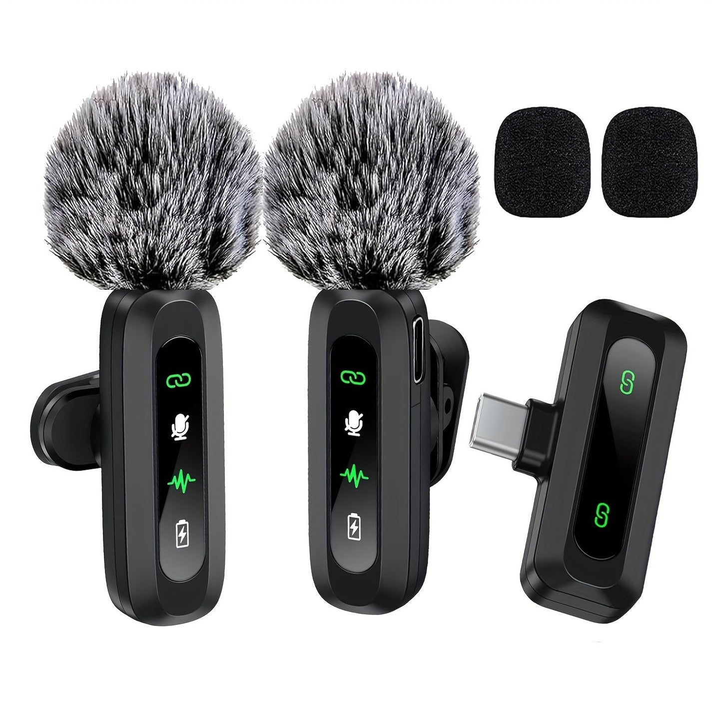 Marcherelle™ – Microphone Cravate Sans Fil USB-C Pour Un Son Clair Et Stable