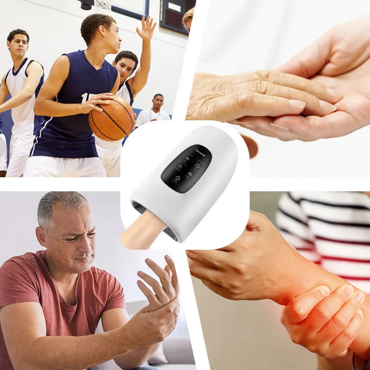 Elektrische Verwarmde Handmassage voor Ontspanning