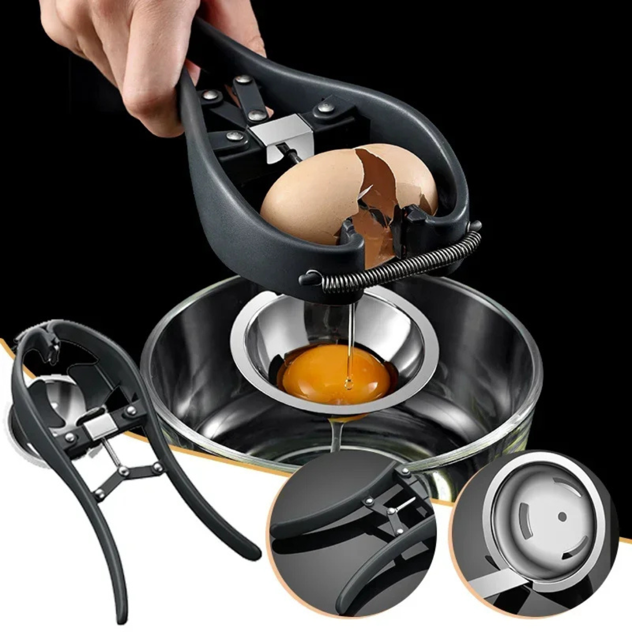 Ouvre-Œufs Inoxydable Ergonomique et Pratique