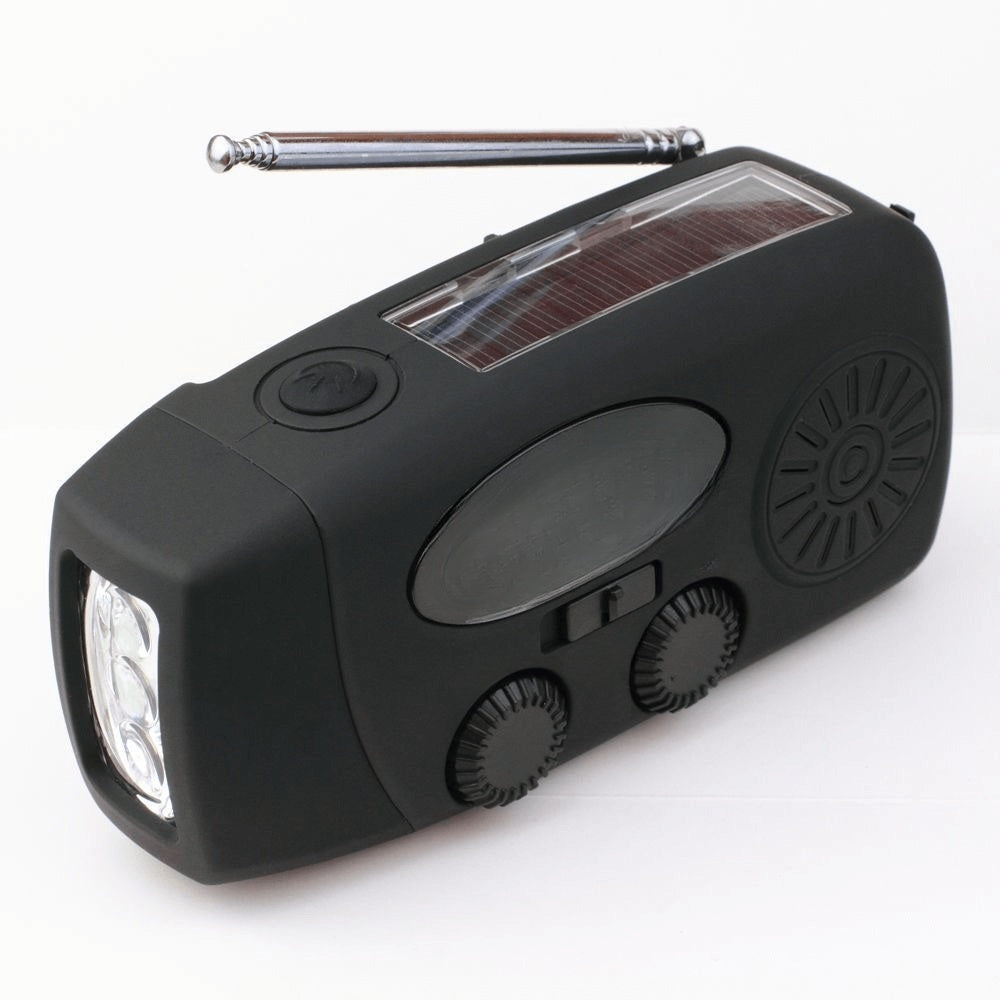 Radio d'Urgence Solaire avec Lampe Torche LED - Foivo