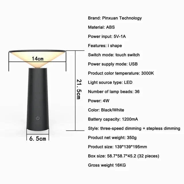 Lampe de Table LED Portable