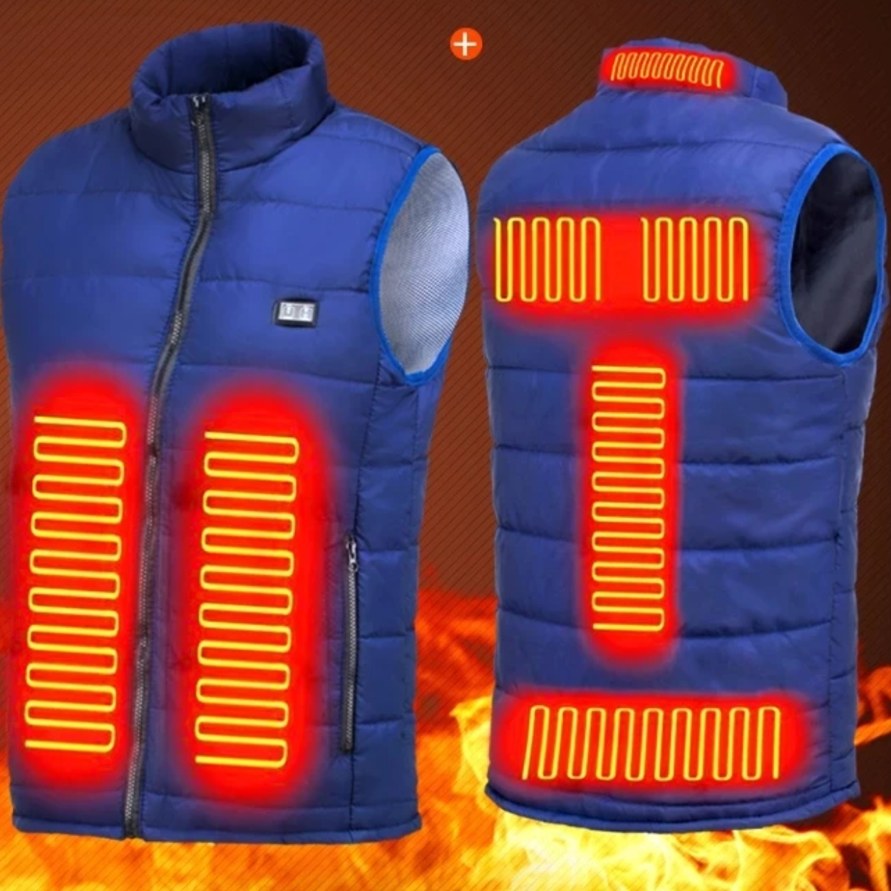 Draaibaar Verwarmd Fleece Vest