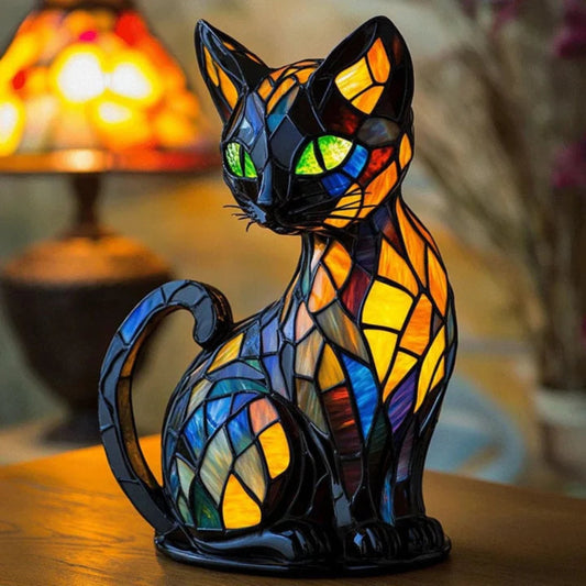 Lampe Chat Amusant et Colorée - Marcherelle