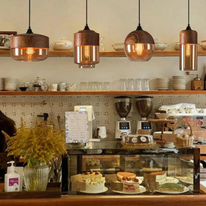 Lampe Plafond Bois Design Nordique