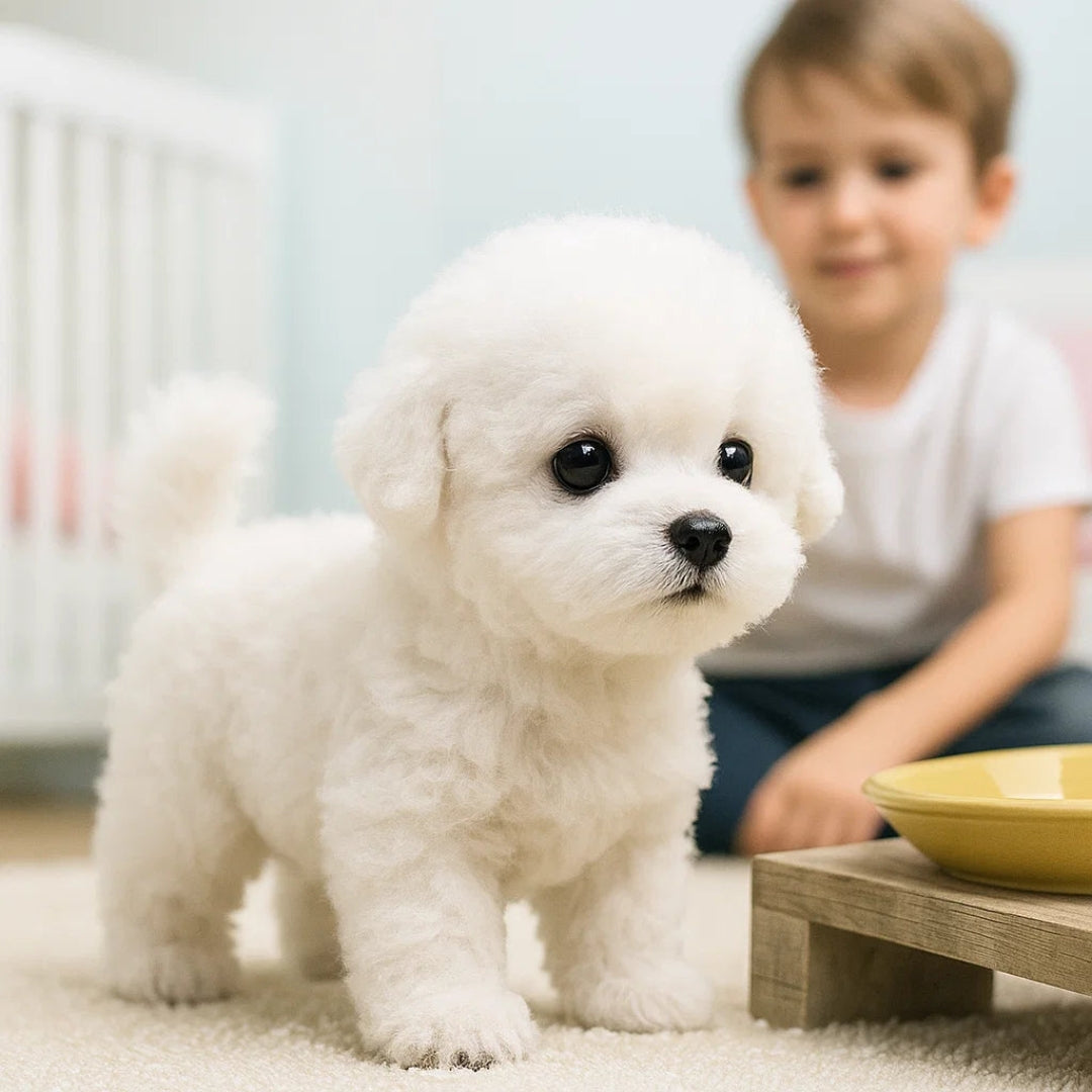 Jouet Chiot Électronique Réaliste en Peluche