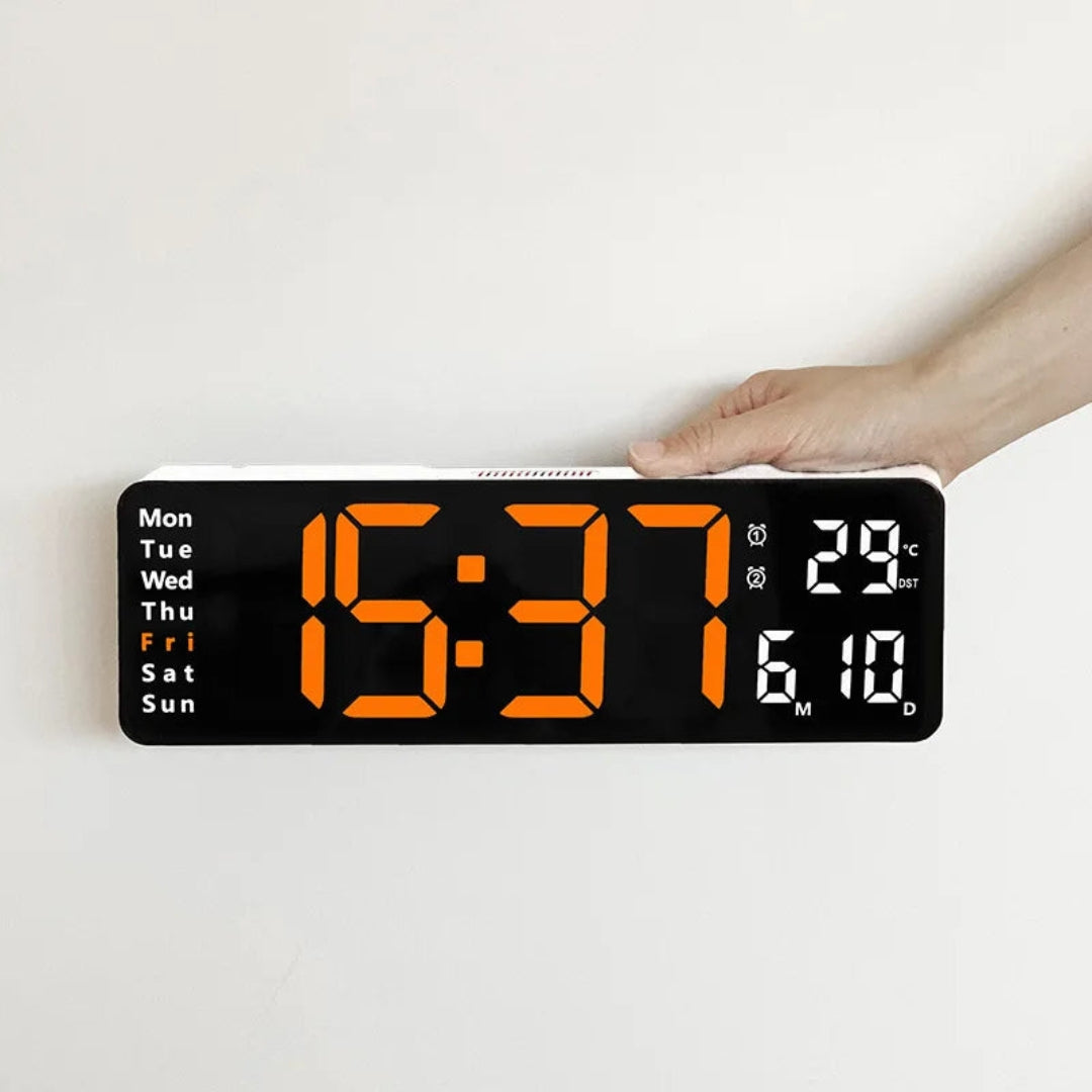 Horloge Murale LED Digitale Moderne