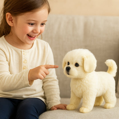 Jouet Chiot Électronique Réaliste en Peluche