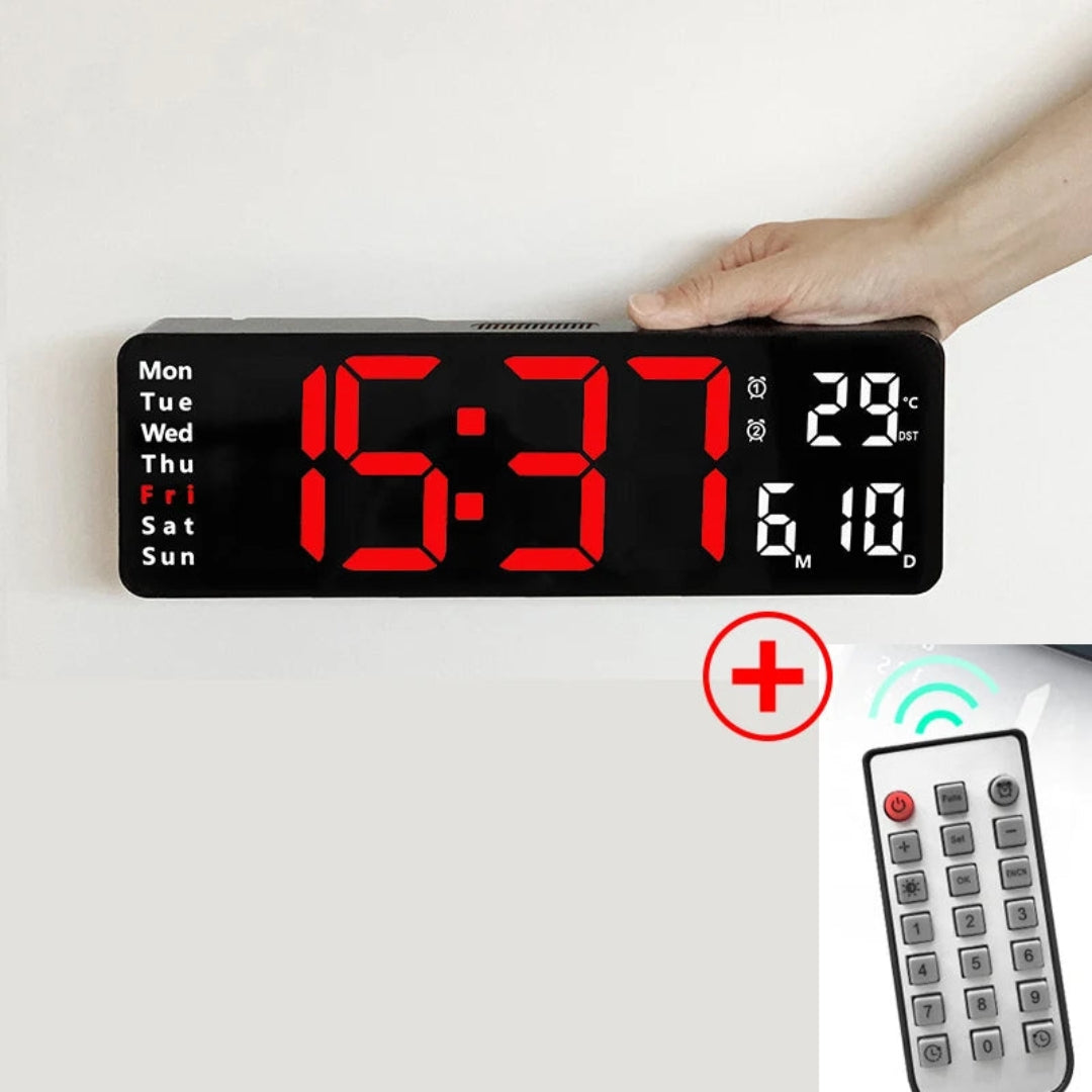 Horloge Murale LED Digitale Moderne