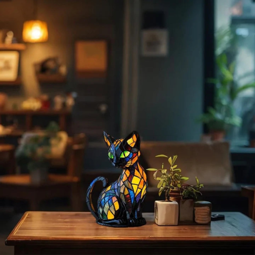 Leuke en Kleurrijke Kattenlamp