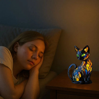 Leuke en Kleurrijke Kattenlamp