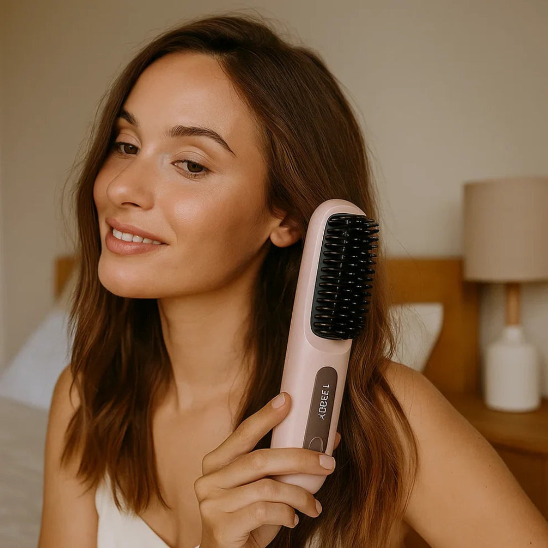 Brosse Électrique Lissante – Lissage Rapide et Brillance Anti-Frisure