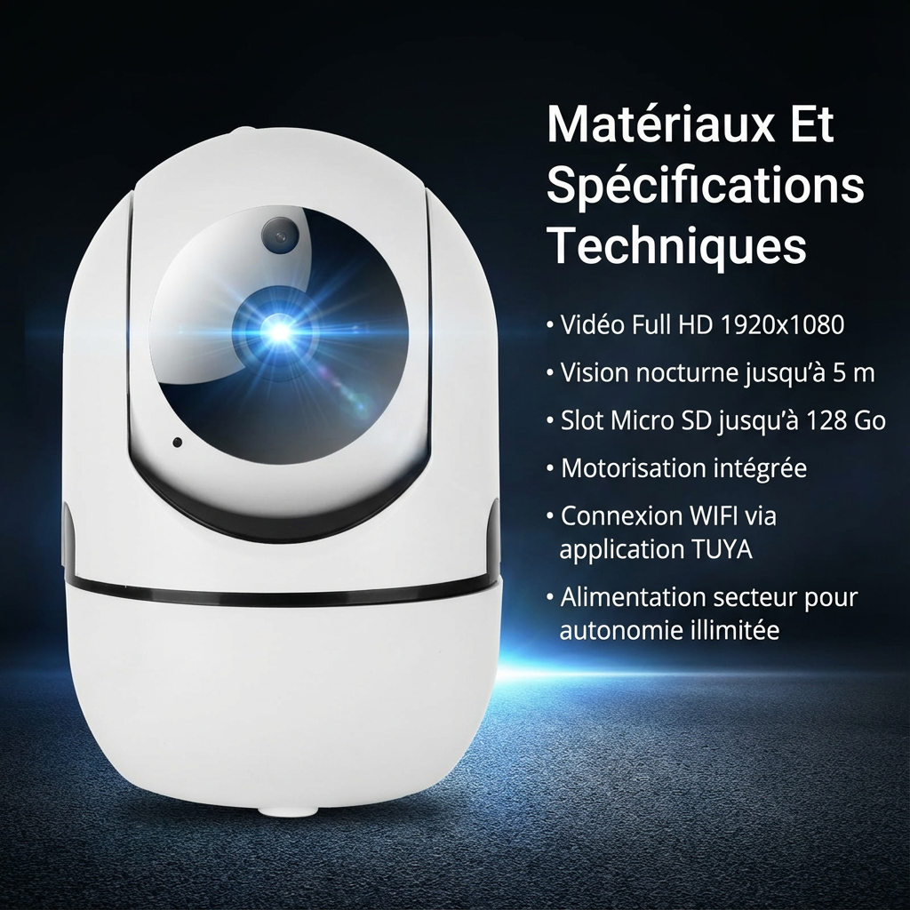 Marcherelle™ – Caméra De Sécurité WIFI Full HD Pour Une Surveillance Continue