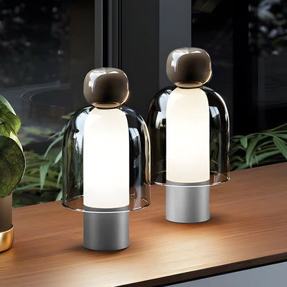 Lampe de Bureau Élégante en Verre avec LED Réglable