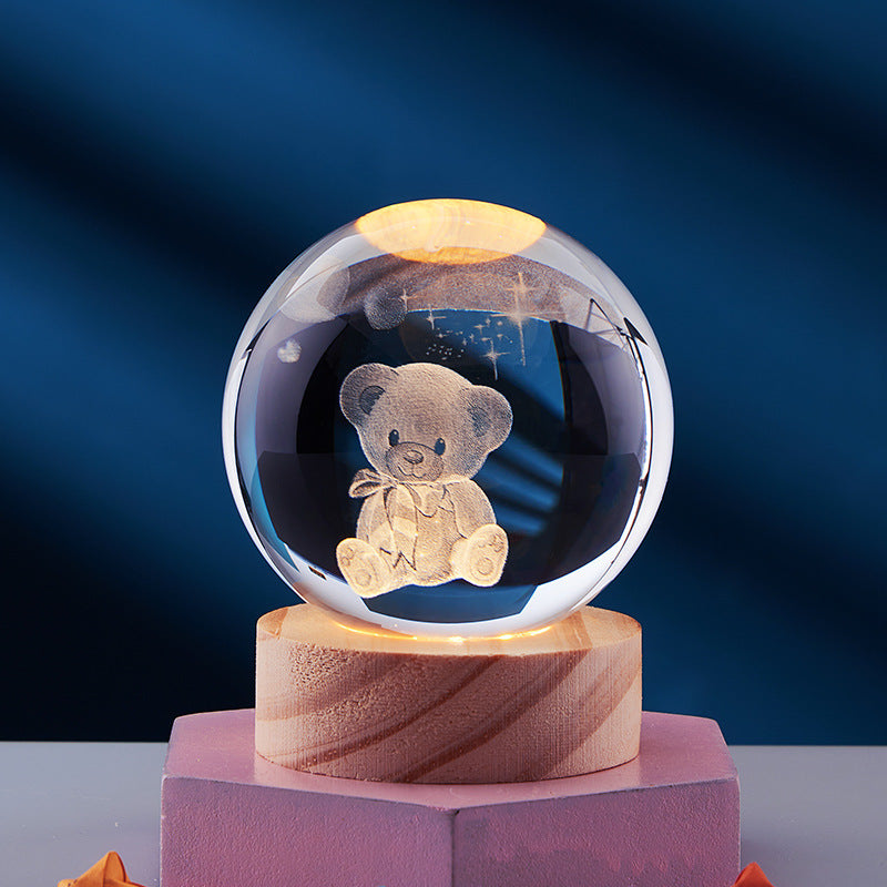 Lampe de Nuit Cristal Élégante