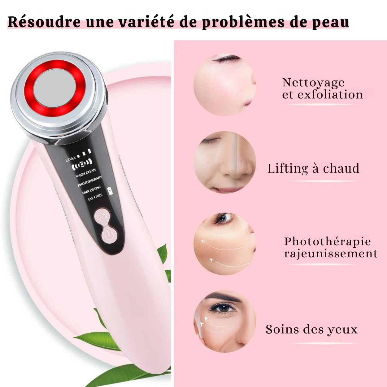 Anti-Aging Gezichtsmassageapparaat met 5 Functies