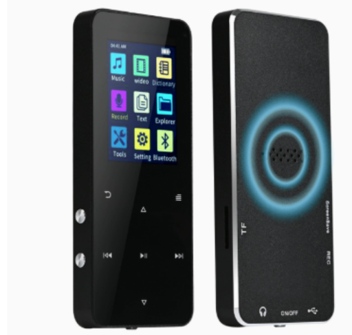 Bluetooth MP3-speler met 2,4 inch HD-scherm, FM-radio en ingebouwde luidspreker