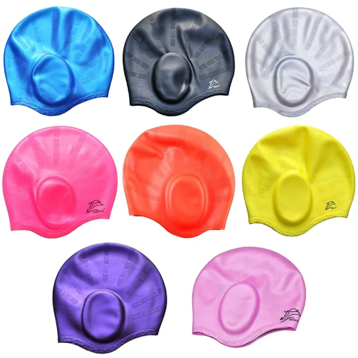 Bonnet de Douche en Caoutchouc Étanche avec Protection Oreilles