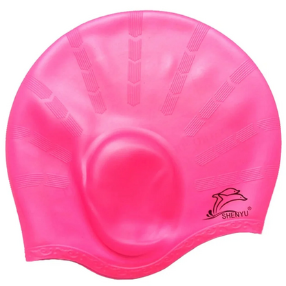 Bonnet de Douche en Caoutchouc Étanche avec Protection Oreilles