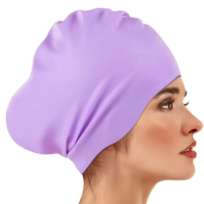 Bonnet de bain Grande Taille pour Cheveux Longs