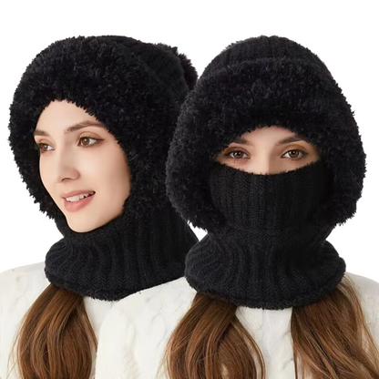Bonnet Femme en Velours Doux et Chaud