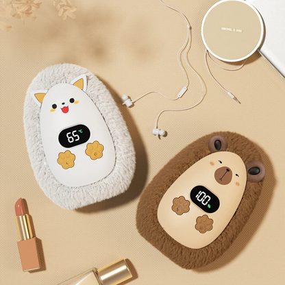 Gants Chauffants Peluche Doux