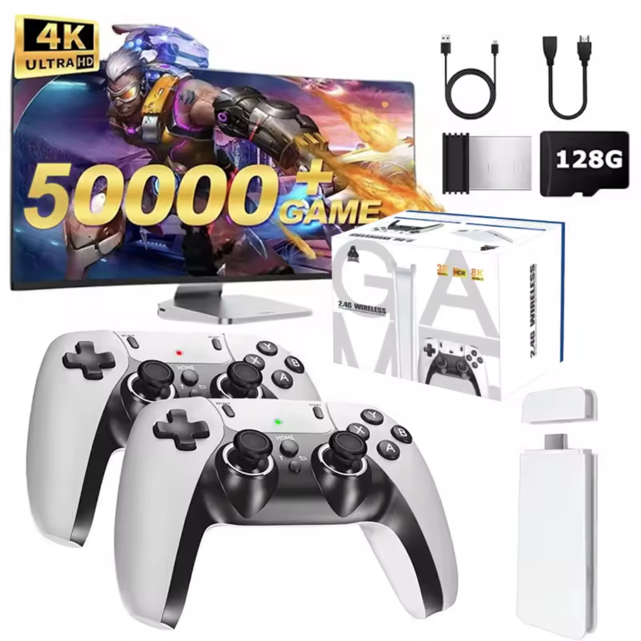 Console de Jeux Rétro avec 50 000 Jeux Embarqués