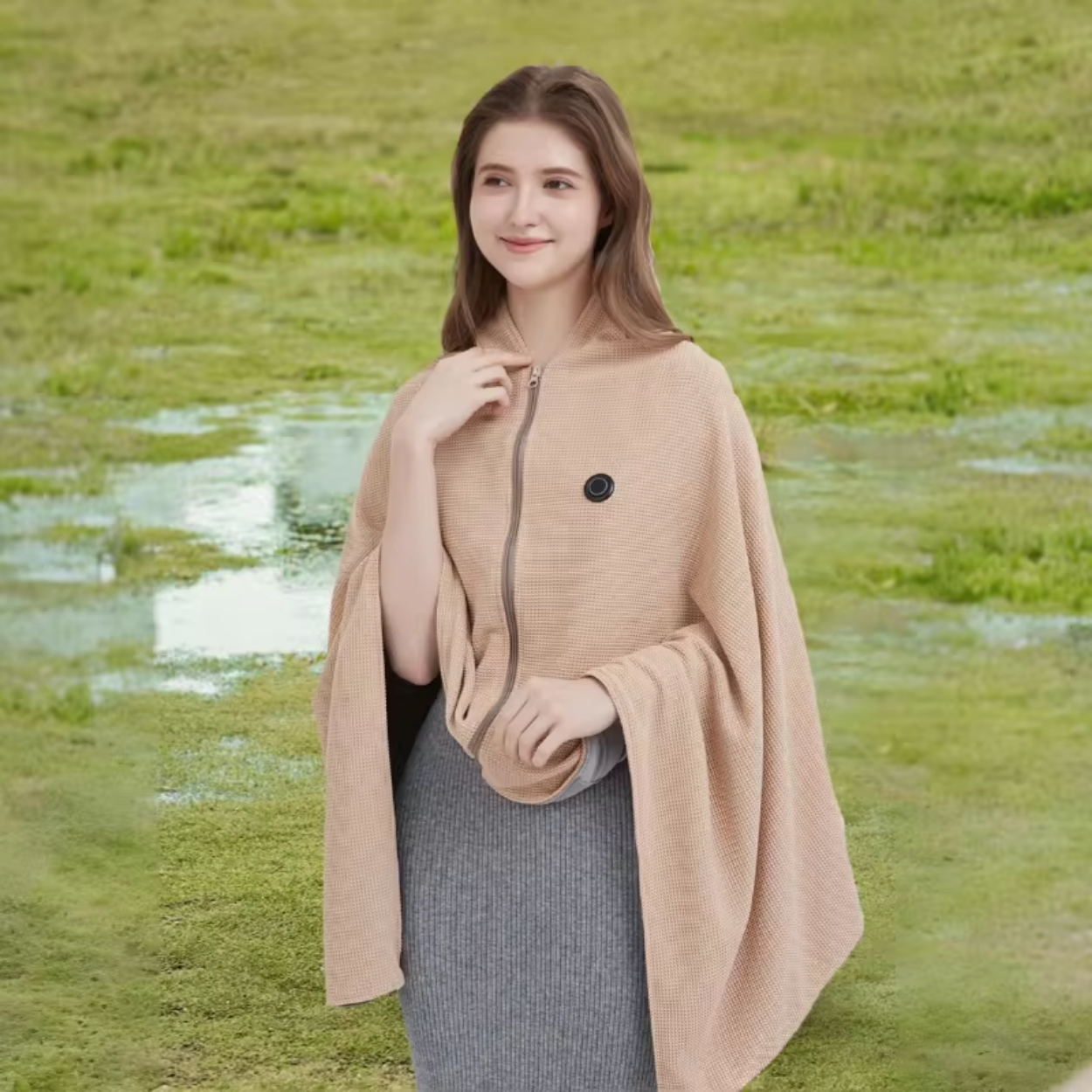 Draagbare Elektrische Verwarmde Deken met 3 Instellingen