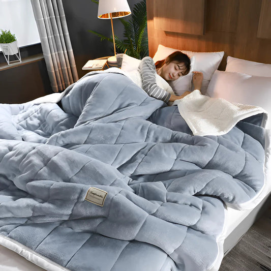 Couverture Sherpa Douillette pour Sommeil Réparateur - Foivo