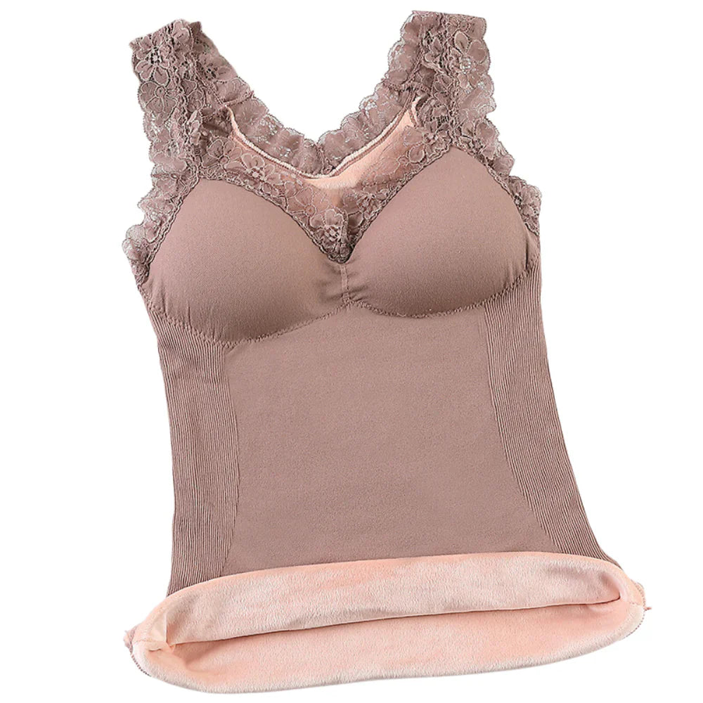 Zachte en warme thermische tanktop voor de winter
