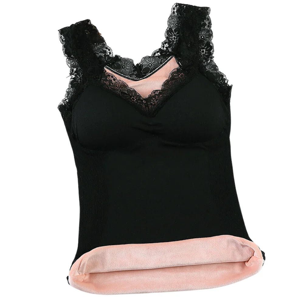 Zachte en warme thermische tanktop voor de winter