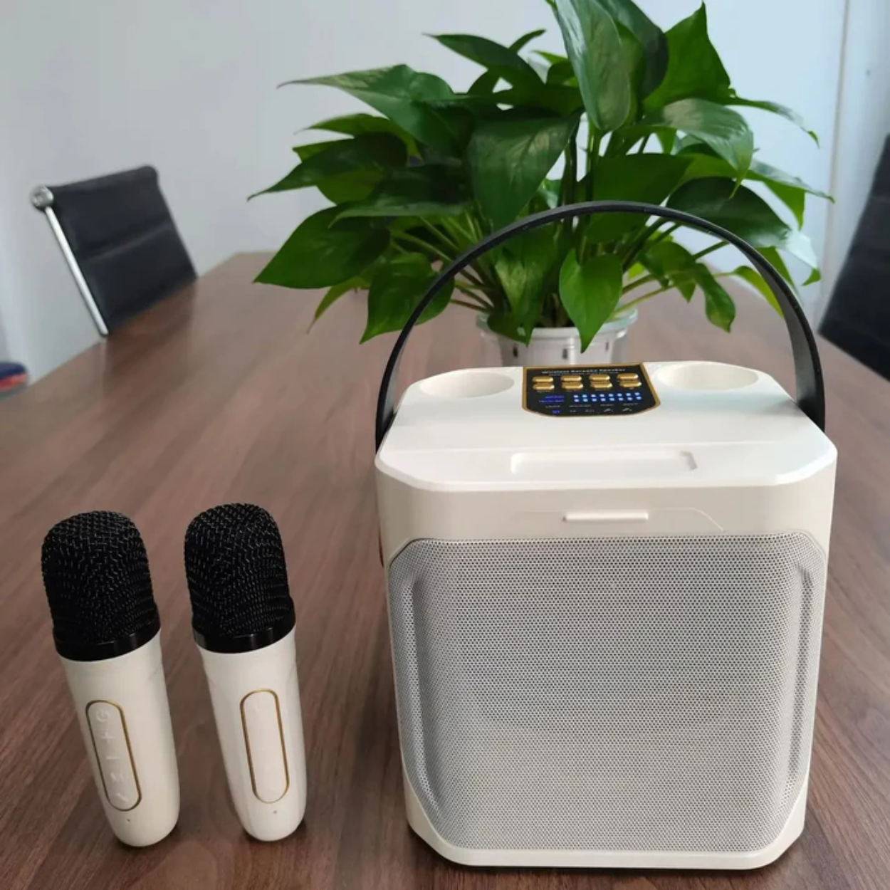 Enceinte Bluetooth Portable Puissant avec Fonction Karaoké