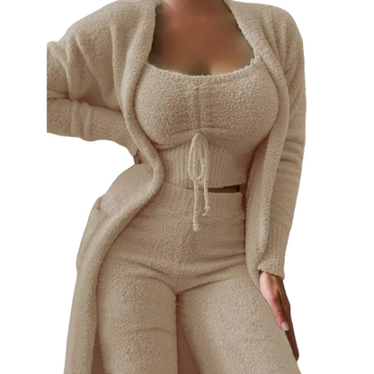 Pyjama Velours Doux et Confortable pour Femme
