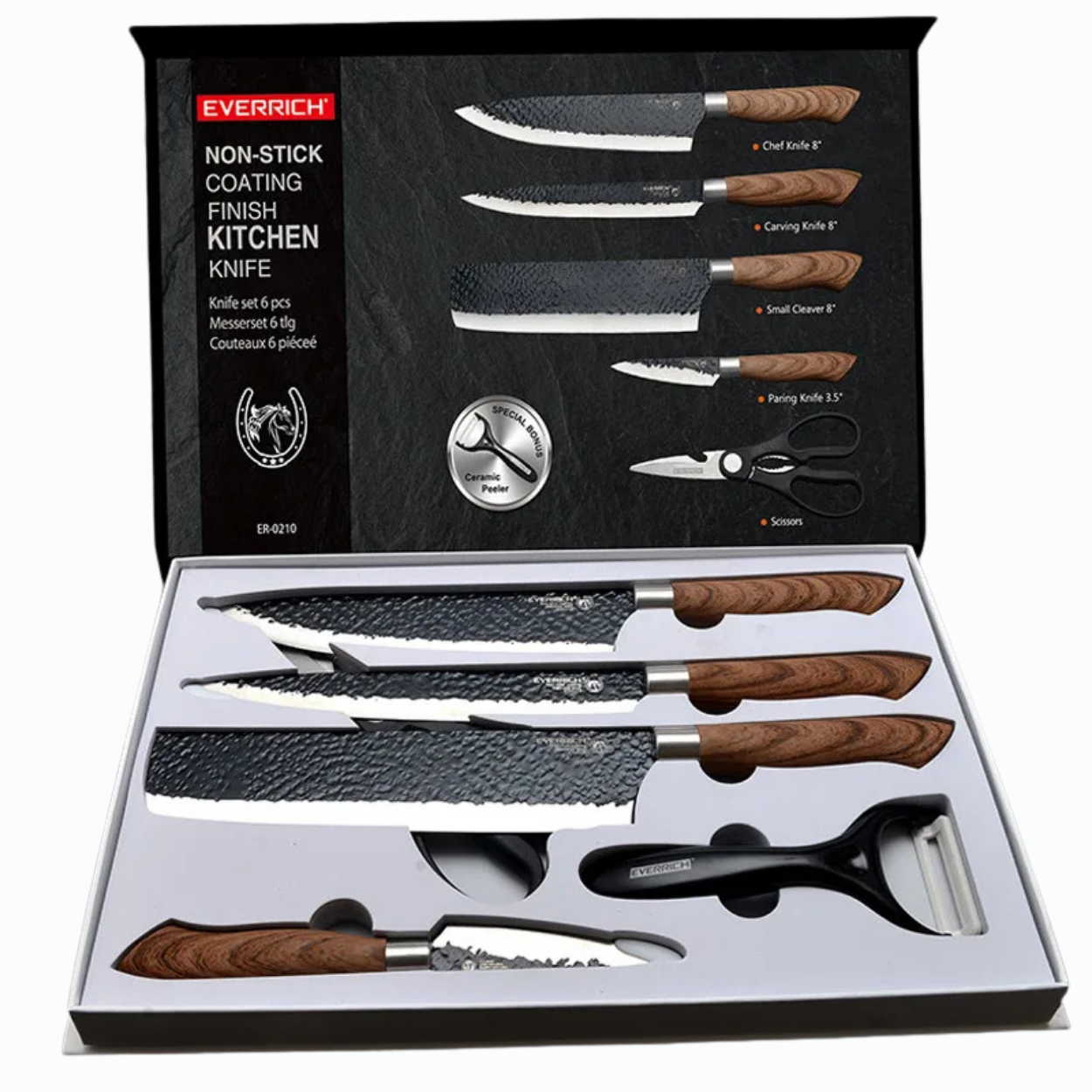 Couteaux de Cuisine Inox Tranchants et Robustes - Marcherelle