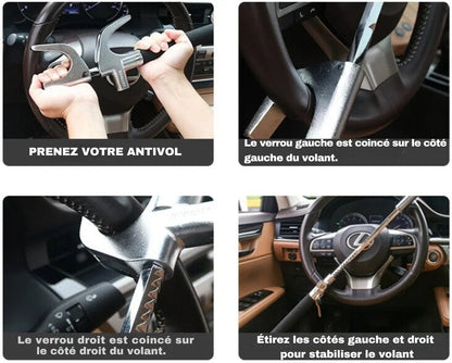 Versterkt Antidiefstal Stuurslot voor Auto