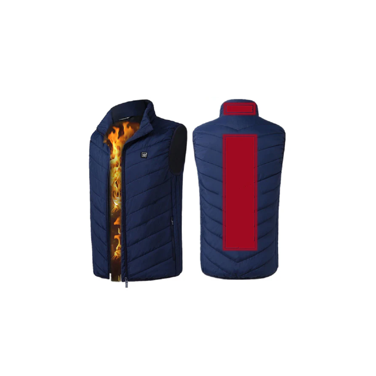 Gilet Chauffant Électrique 9 Zones de Chaleur Réglable