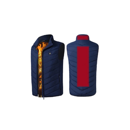 Gilet Chauffant Électrique 9 Zones de Chaleur Réglable