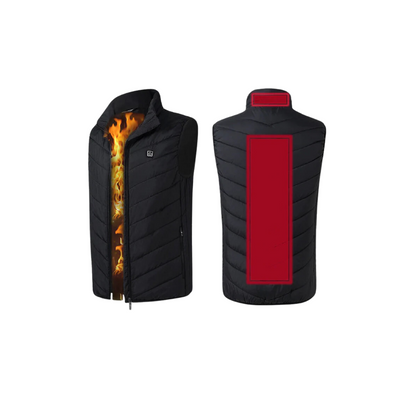 Gilet Chauffant Électrique 9 Zones de Chaleur Réglable