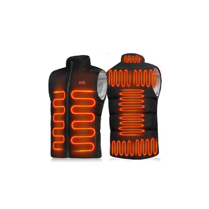 Gilet Chauffant Électrique 9 Zones de Chaleur Réglable
