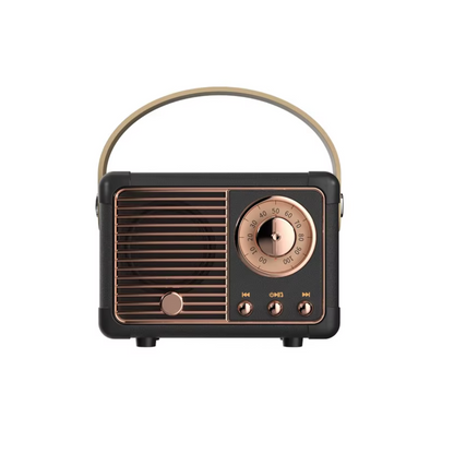 Compacte Bluetooth-luidspreker in vintage stijl