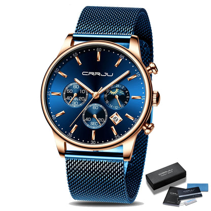 Montre sport bracelet métal pour homme