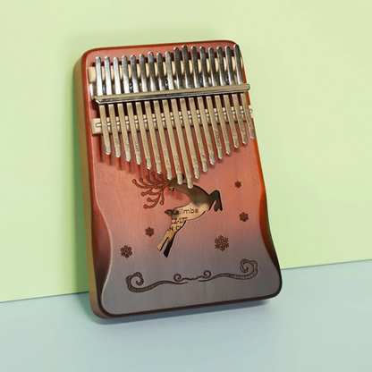 Kalimba 17 Touches en Bois avec Piano à Pouce Portatif