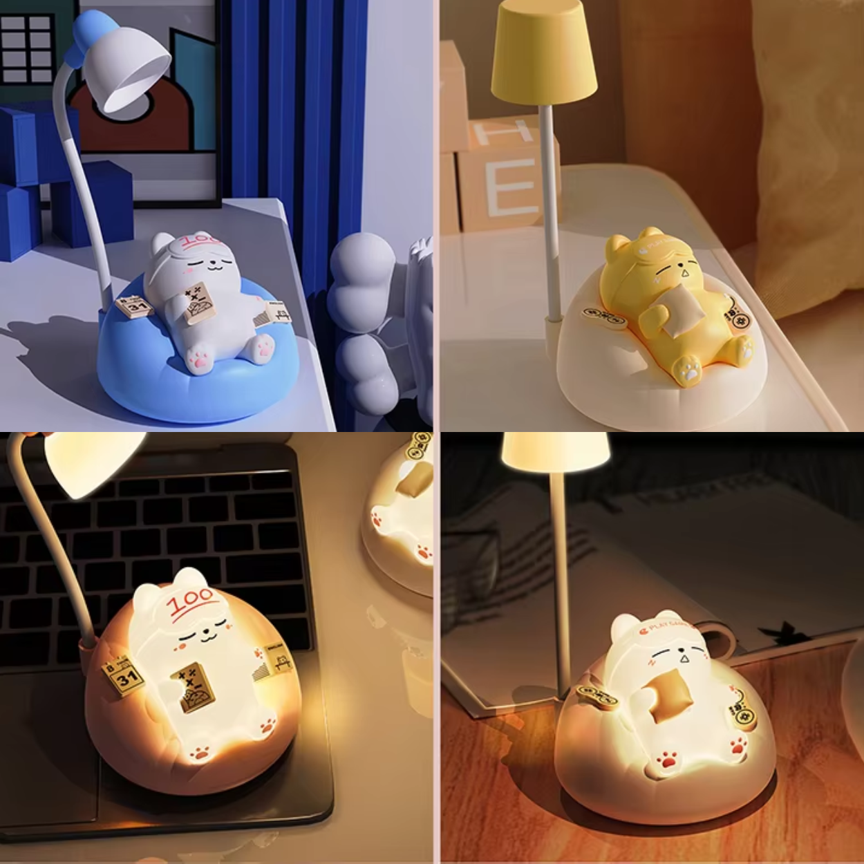 Schattige en Decoratieve Tafel Lamp Kat