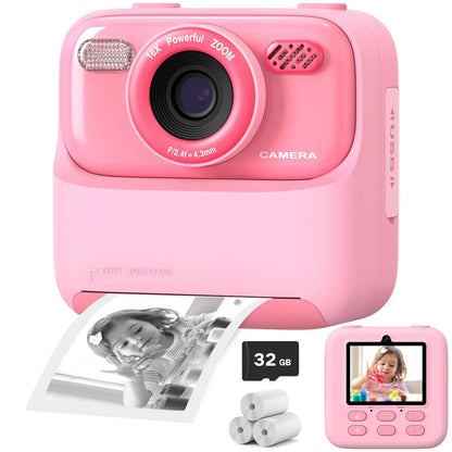 Marcherelle™ – Appareil Photo Enfant Instantané Ludique & Créatif avec Impression